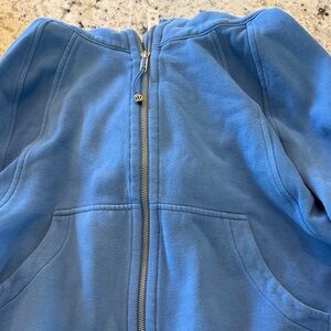 Lulu scuba crop zip hoodie